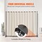 Polyester Fabric Carbon Steel Room Divider with Wheels & Privacy Curtain